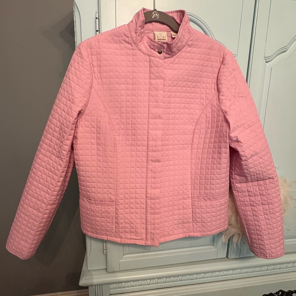 EP Pro Light Pink Quilted Puffer Jacket